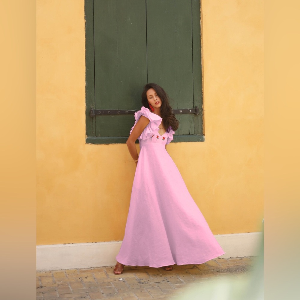 New Fanm Mon Demre Dress Pink Size S